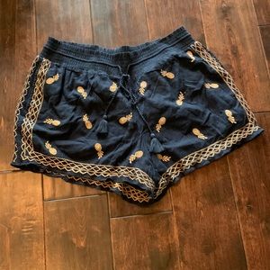 Never Worn J. Crew embroidered shorts